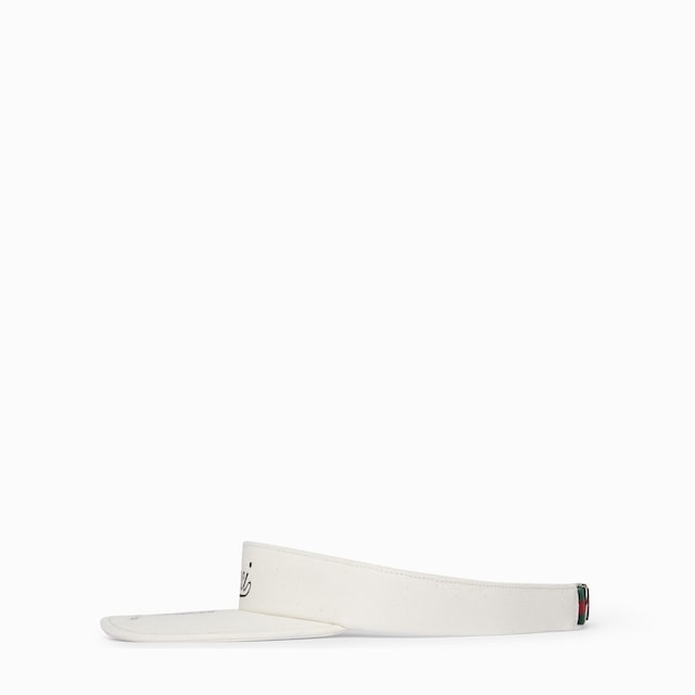 Printed cotton canvas visor