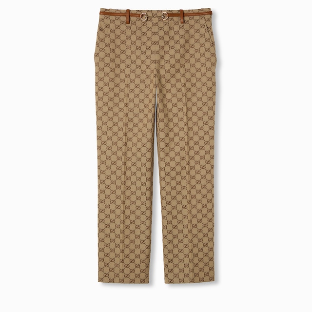 Pantalon en toile GG avec détail Mors