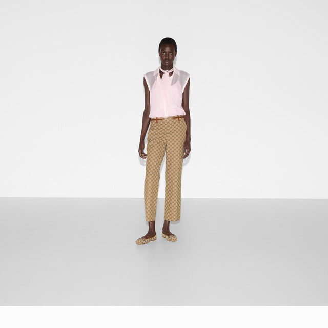 GG canvas pants with Horsebit - image 5