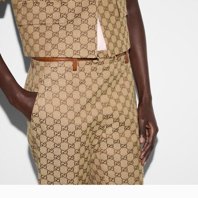 GG canvas pants with Horsebit - image 3