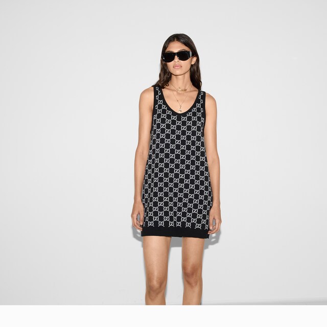 GG wool jacquard mini dress - image 3