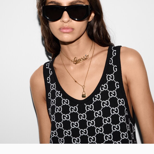 GG wool jacquard mini dress - image 2