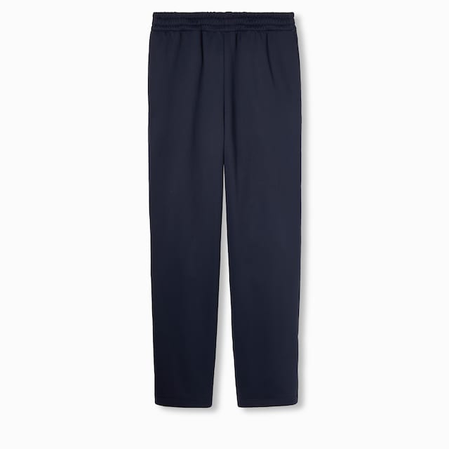 Wide leg nylon jersey trousers