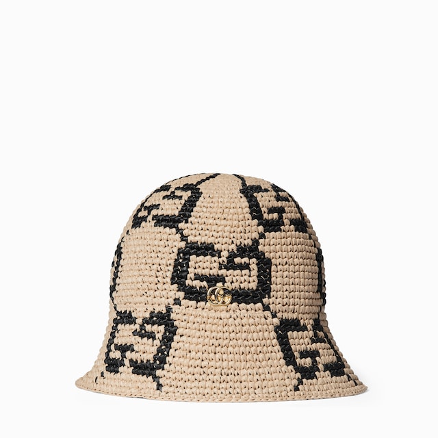 GG straw bucket hat