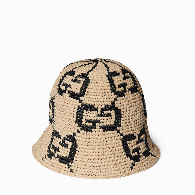 GG straw bucket hat