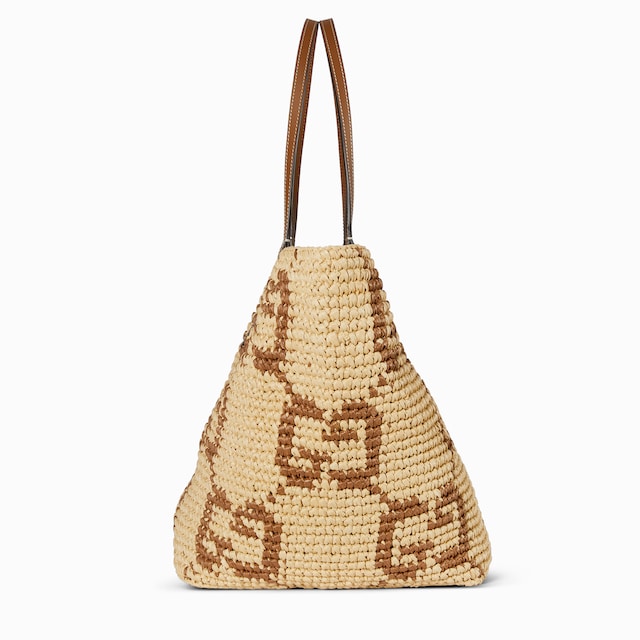 Woven medium tote bag