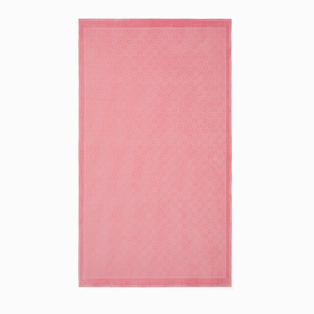 グッチ ロゴ 貝魚 ピンク 大判 ビーチブランケット ビーチタオル タオルケット グッチ ロゴ 貝魚 ピンク 大判 ビーチブランケット ビーチタオル