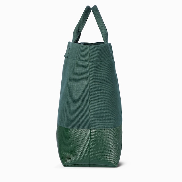 Large embossed canvas tote bag