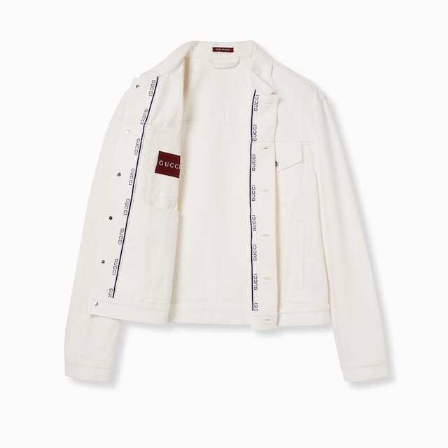 Denim jacket with Gucci selvedge