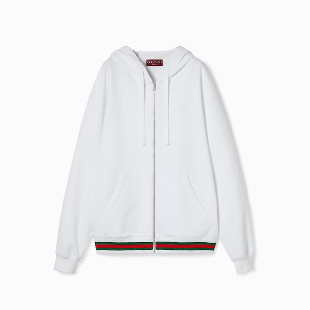Cotton jersey sweatshirt with Web