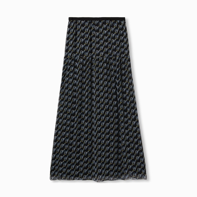 スカート GUCCI FW23 Black satin skirt (764473ZHS84 1000) GG damier print silk skirt in beige and ebony | GUCCI® US
