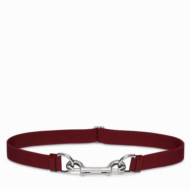 Thin belt with double snap hook buckle