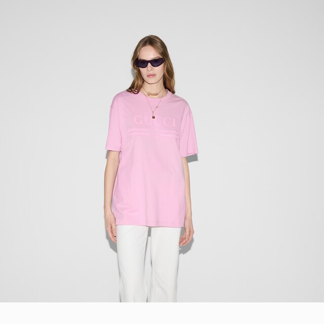 Printed cotton jersey T-shirt - image 5