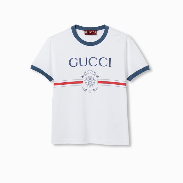 Cotton jersey T-shirt with print