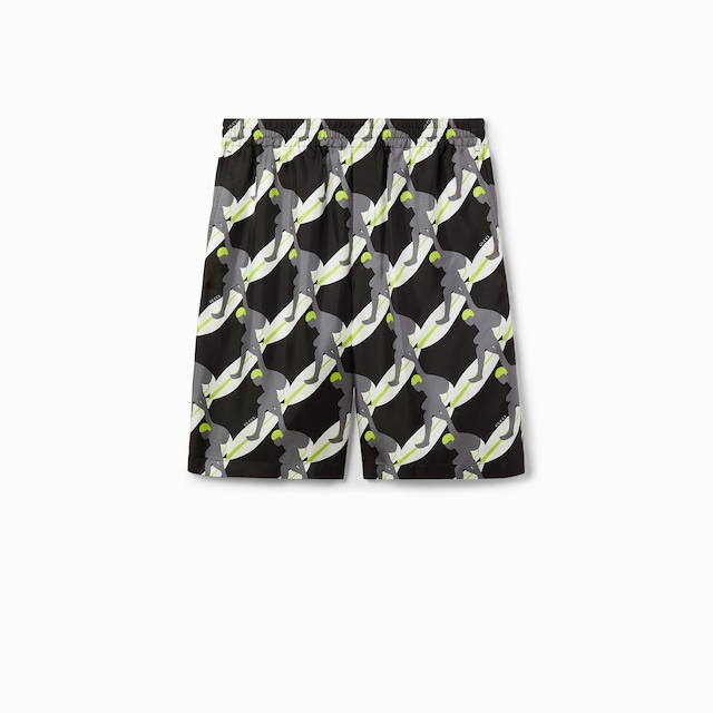 Short en twill de soie avec imprimé