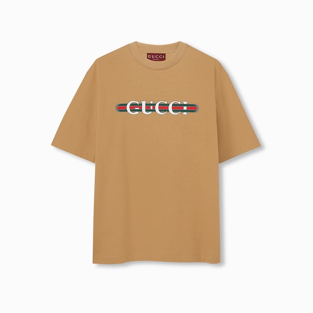 プリント コットンジャージー Tシャツ
