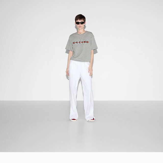 Cotton jersey T-shirt with print - image 3