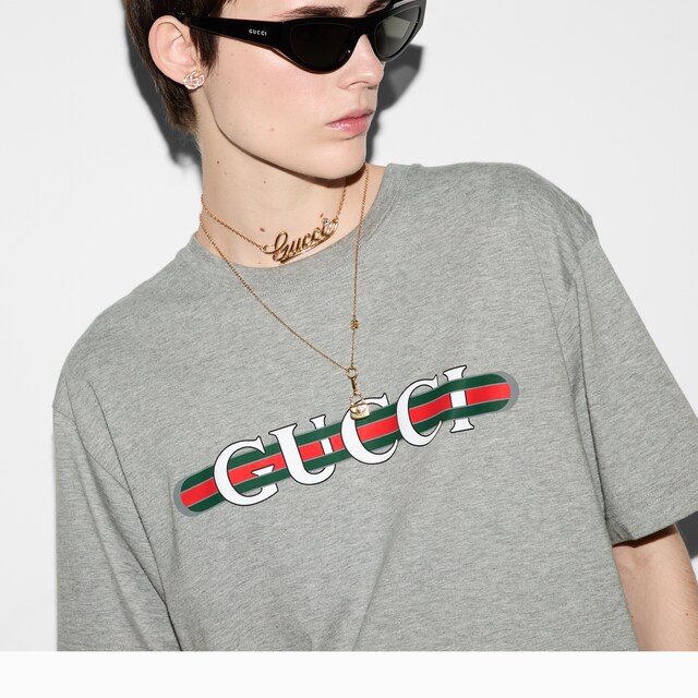 Cotton jersey T-shirt with print - image 2