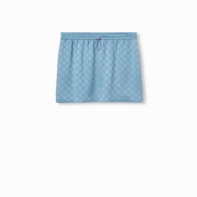 GG satin mini skirt