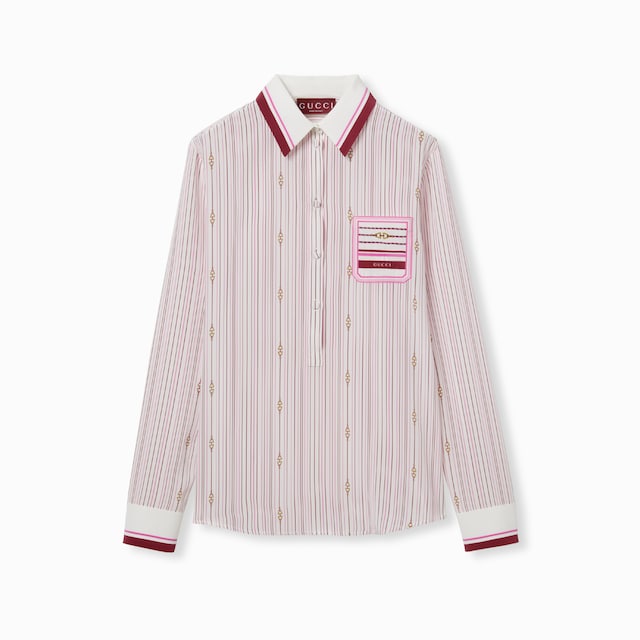 Printed silk shirt