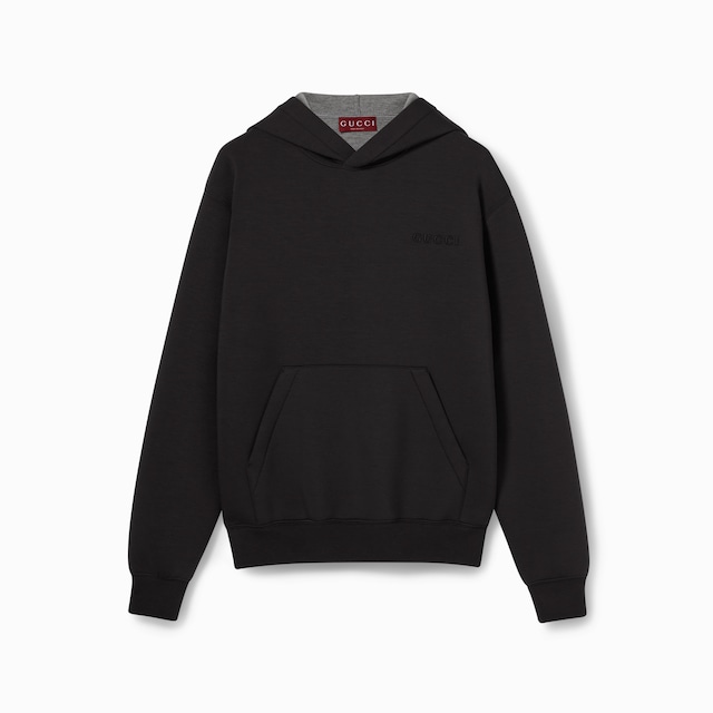 Embroidered jersey sweatshirt