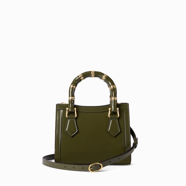 حقيبة اليد الكبيرة صغيرة الحجم بتقليم من جلد النعامة Gucci Diana