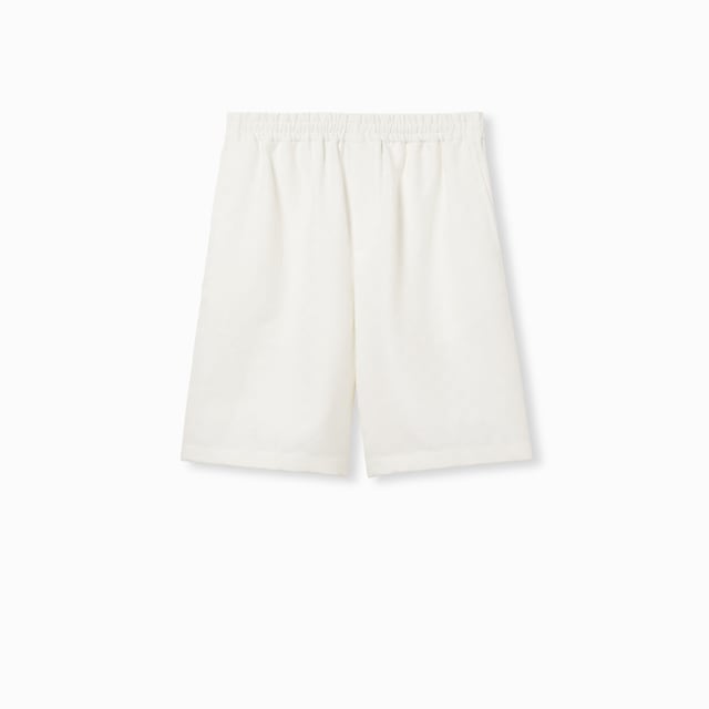 Short en toile GG en mélange de lin