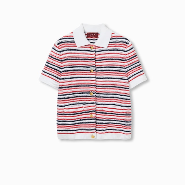 Fine wool polo top