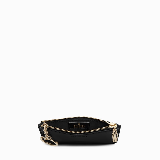 Key pouch with bamboo