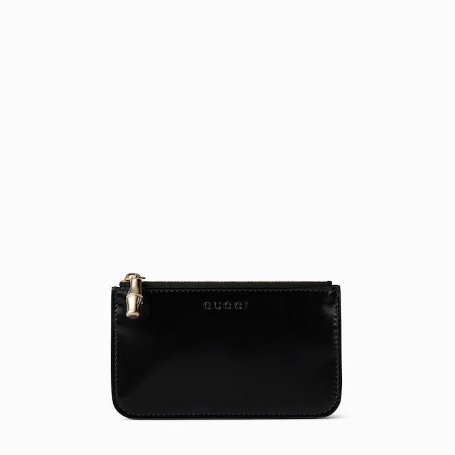 Key pouch with bamboo