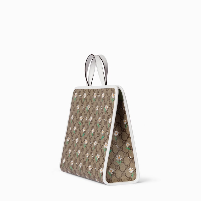 Children's printed GG tote bag