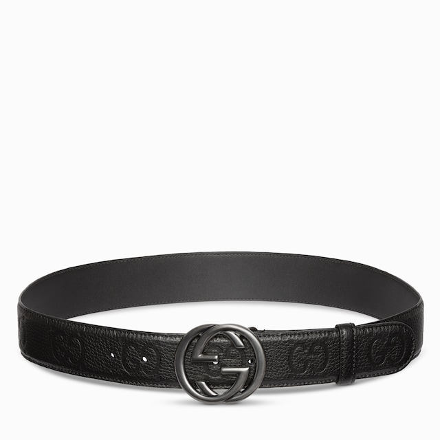 Ceinture avec boucle GG enlacés