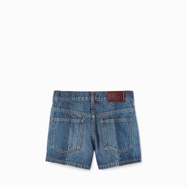 Short infantil de denim