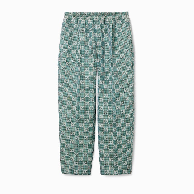 Children's GG cotton houndstooth trousers