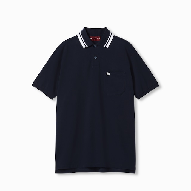 Cotton polo shirt with embroidery