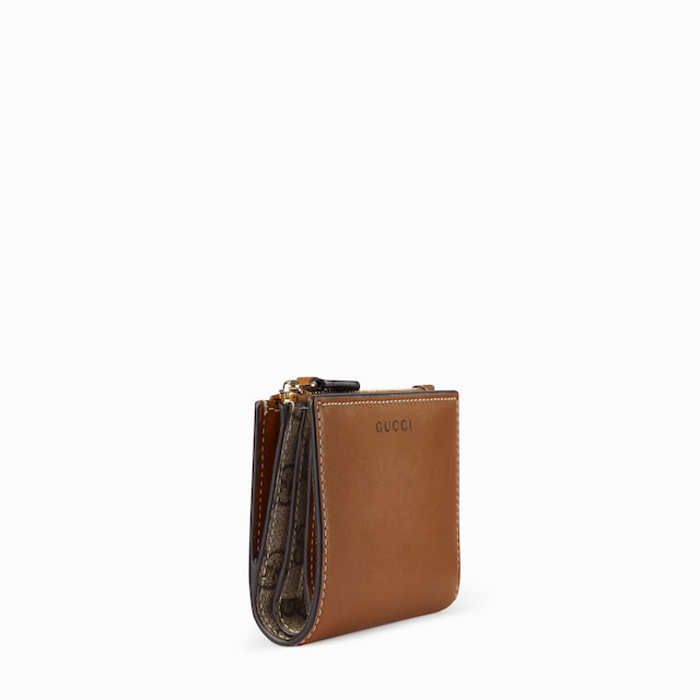 GG Emblem medium zip wallet