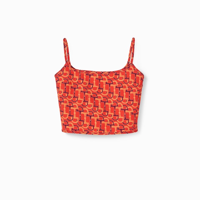 Printed cotton top