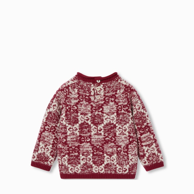 Baby GG wool jacquard sweater