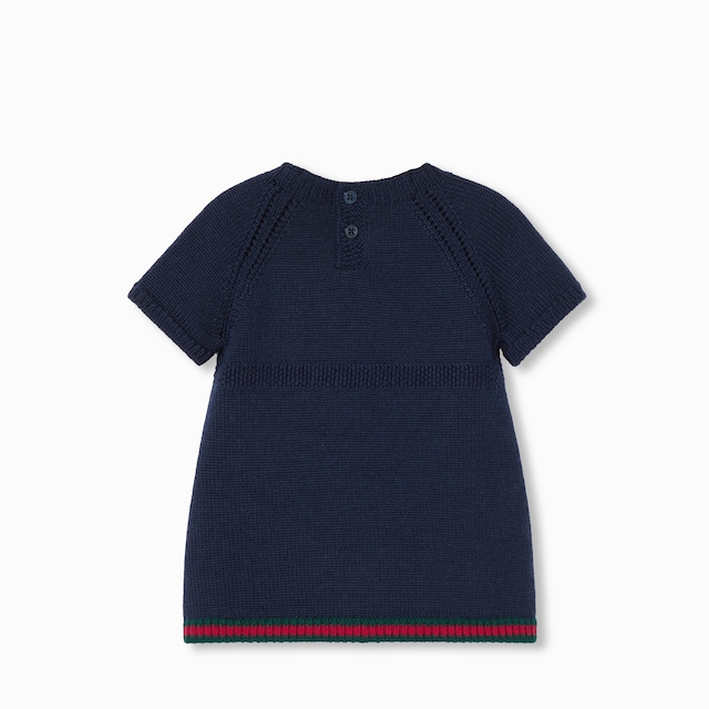 Baby wool dress with Web