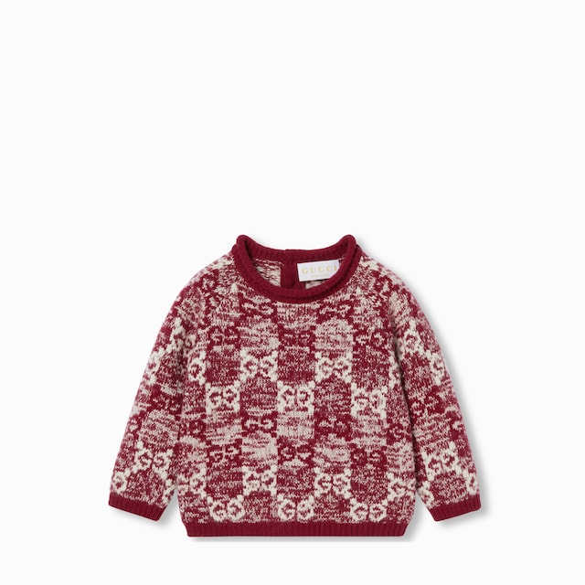 Baby GG wool jacquard sweater