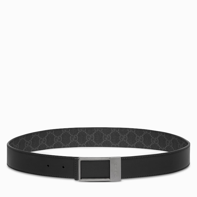 Reversible belt with rectangular buckle