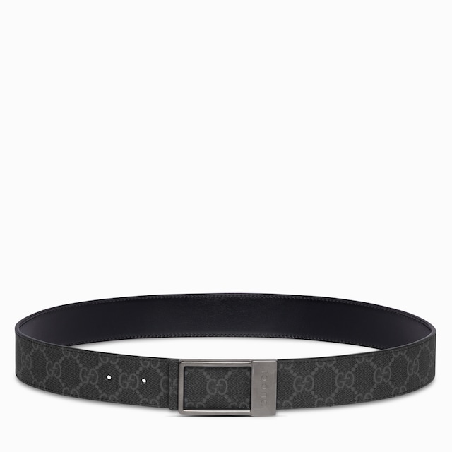 Reversible belt with rectangular buckle