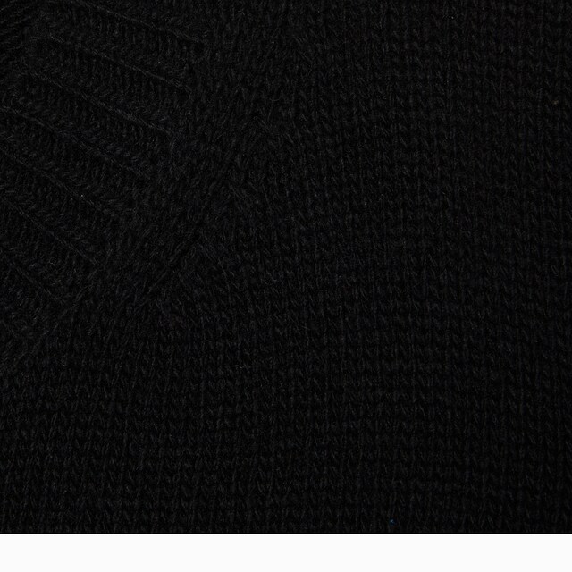 Cashmere wool sweater with Web trim