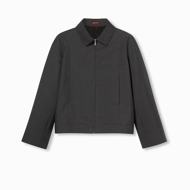 Wool bomber jacket