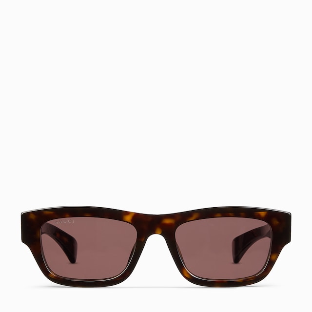 Low nose bridge fit rectangular sunglasses