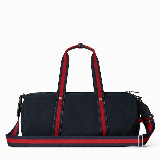 Large printed canvas duffle bag