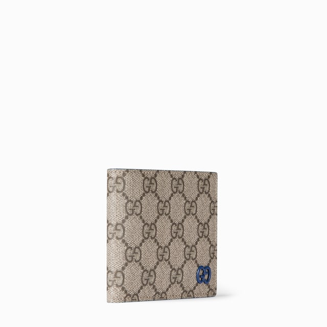 Blue interior GG bi-fold wallet