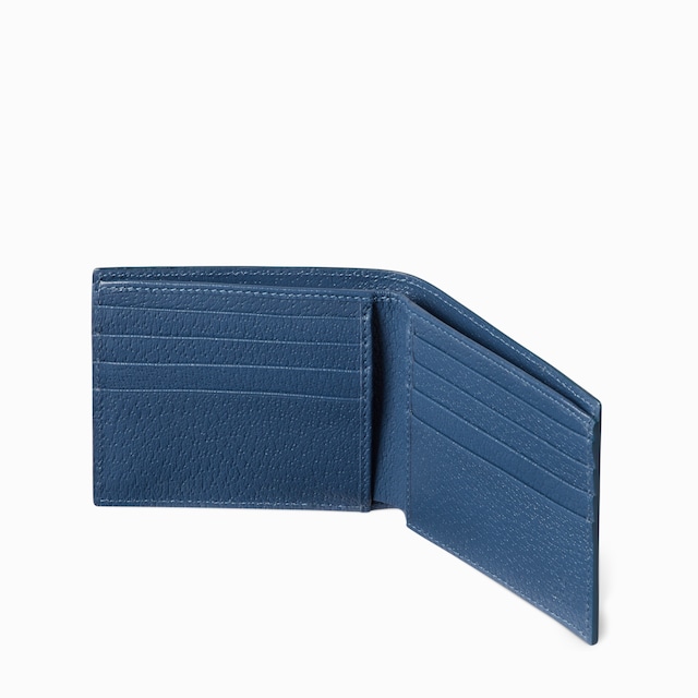 Blue interior GG bi-fold wallet