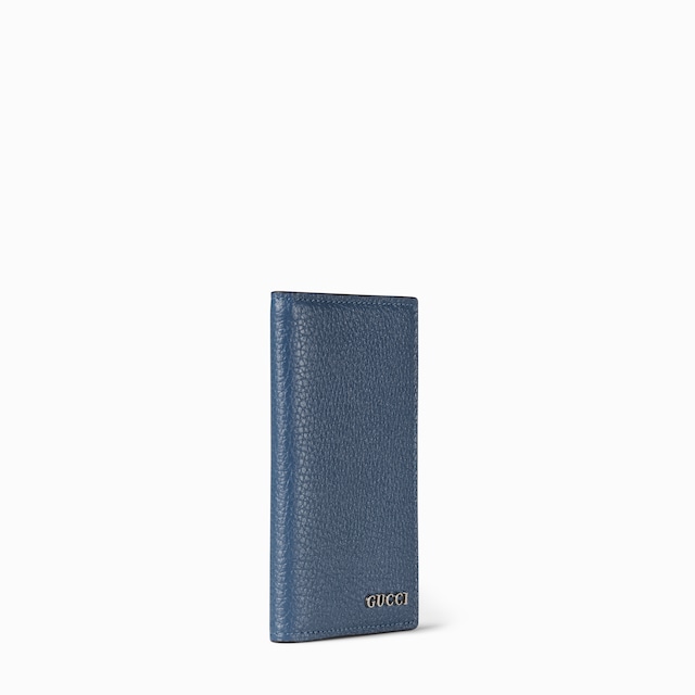 Long card case with Gucci script
