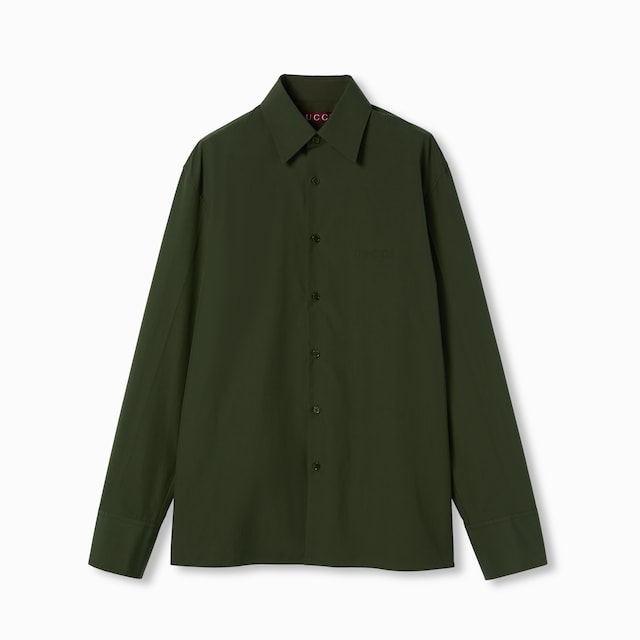 Cotton poplin shirt
